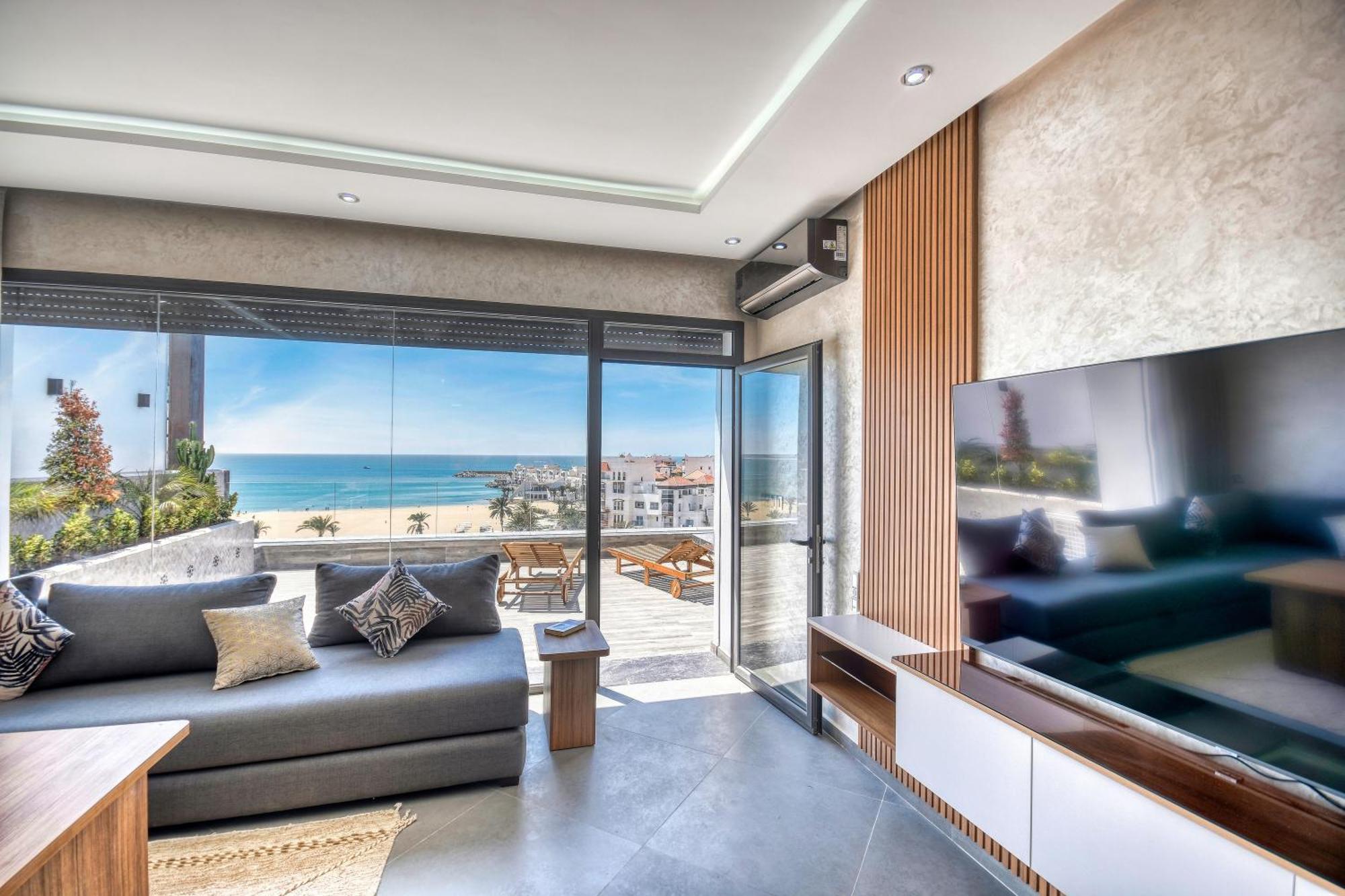 Luxury Seafront Appartement 6-7P Agádír Exteriér fotografie